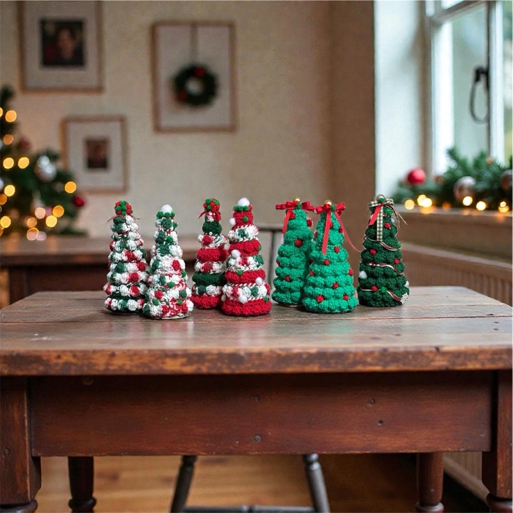 Crochet Christmas Trees